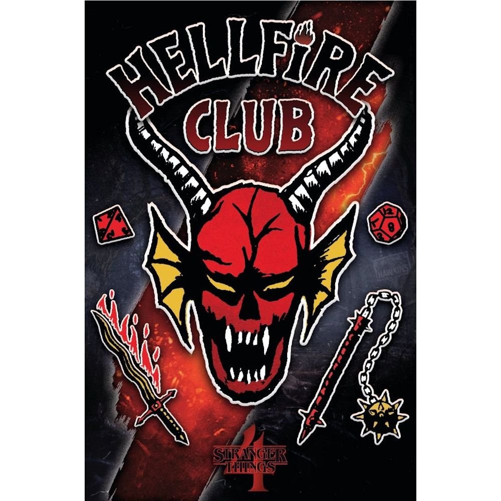 STRANGER THINGS ストレンジャー・シングス (シーズン5 2025年配信決定 ) - HELLFIRE CLUB / 世界限定2000枚 / ポスター - PGS